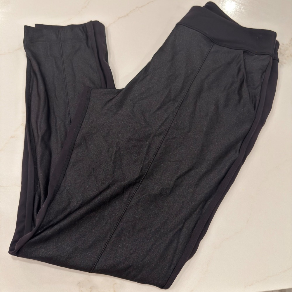 Lululemon Athletica Black Athletic Trousers Pants Size 6 Yoga Travel Activewear